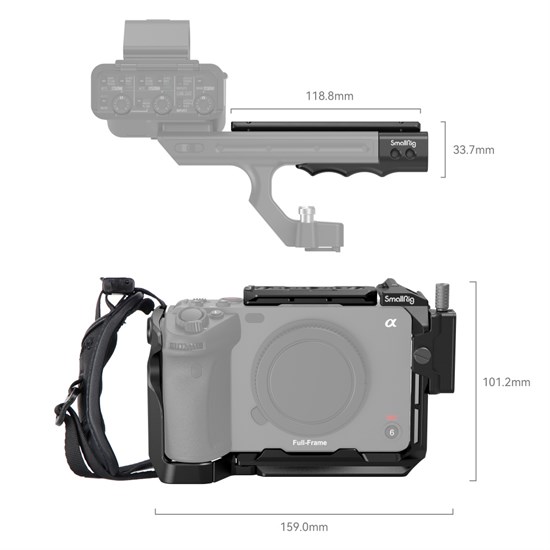 Клетка SmallRig 4184 для камеры Sony FX30 / FX3 с удлинителем ручки - фото 5751