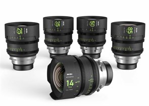 Комплект объективов NiSi ATHENA PRIME Full Frame Cinema Lens Kit 14мм T2.4 + 25мм/35мм/50мм/85мм T1.9 PL-Mount