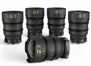 Комплект объективов NiSi ATHENA PRIME Full Frame Cinema Lens Kit 14мм T2.4 + 25мм/35мм/50мм/85мм T1.9 RF-Mount