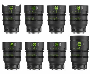 Комплект объективов NiSi ATHENA PRIME Full Frame Cinema Lens MASTER Kit 14мм T2.4 + 18мм/135мм T2.2 + 25мм/35мм/40мм/50мм/85мм T1.9 L-Mount