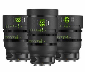 Комплект объективов NiSi ATHENA PRIME Full Frame Cinema Lens ADD-ON Kit 18мм/135мм T2.2 + 40мм T1.9 E-Mount