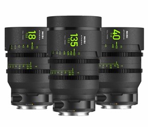 Комплект объективов NiSi ATHENA PRIME Full Frame Cinema Lens ADD-ON Kit 18мм/135мм T2.2 + 40мм T1.9 RF-Mount