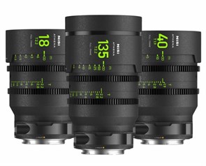 Комплект объективов NiSi ATHENA PRIME Full Frame Cinema Lens ADD-ON Kit 18мм/135мм T2.2 + 40мм T1.9 L-Mount