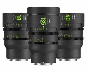 Комплект объективов NiSi ATHENA PRIME Full Frame Cinema Lens ADD-ON Kit 18мм/135мм T2.2 + 40мм T1.9 G-Mount Без встроенного фильтра