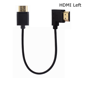 Кабель угловой HDMI - HDMI Left тонкий 15cm