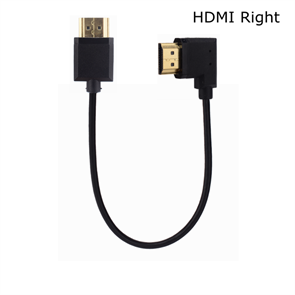 Кабель угловой HDMI - HDMI Right тонкий 15cm
