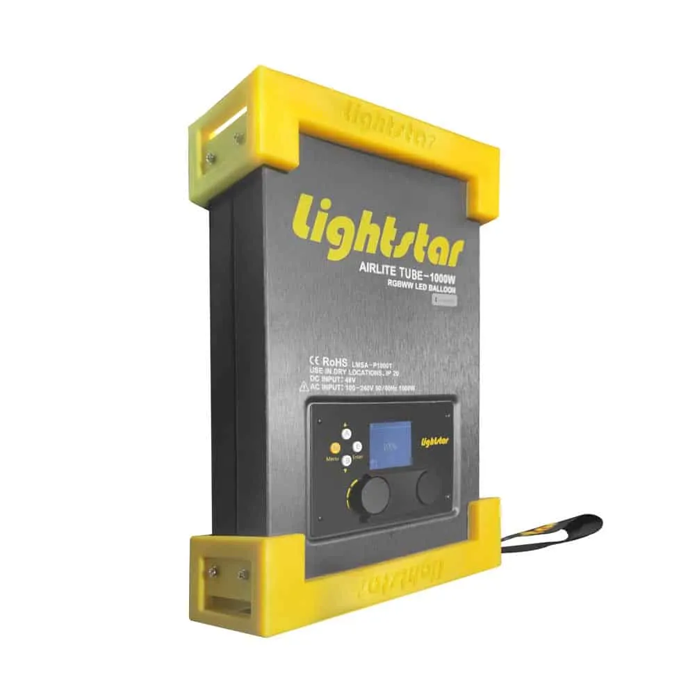 Выносной электронный балласт софтбокса Lightstar AIRLITE TUBE RGBWW Balloon 1000W с Lumenradio и транспортировочным кейсом