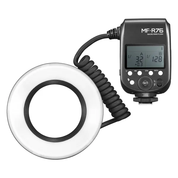 Вспышка для макросъемки кольцевая Godox MF-R76