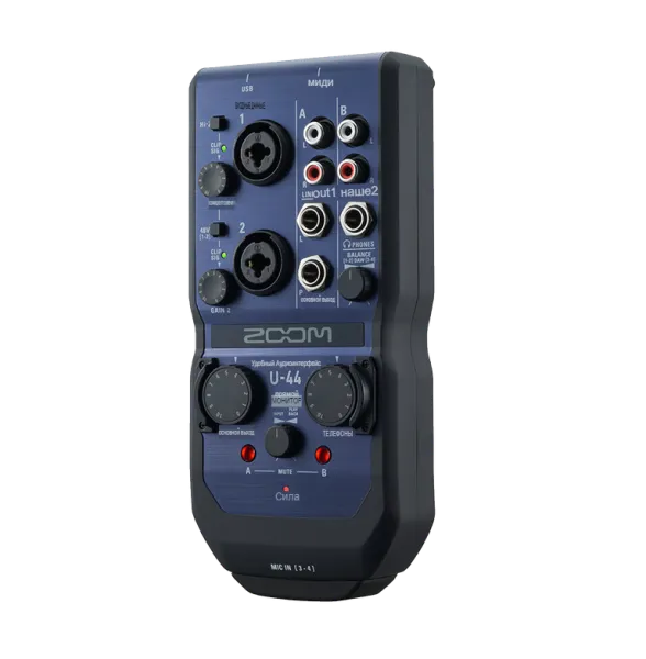 Внешняя звуковая аудиокарта Zoom U-44