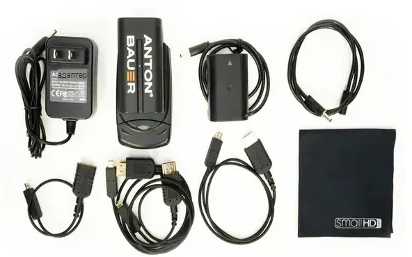 Комплектация комплекта для зарядки SmallHD Panasonic DMWBLF19 Pack