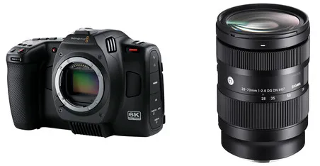Камера Blackmagic Cinema Camera 6K 28-70 мм f/2.8 DG DN Lens Kit