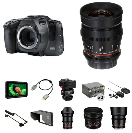 Комплект камеры и аксессуаров для съемки Blackmagic Film/Music Video Production Starter Kit