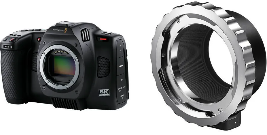Камера Blackmagic Cinema Camera 6K с байонетом MC-31 с ARRI PL на Leica L Mount