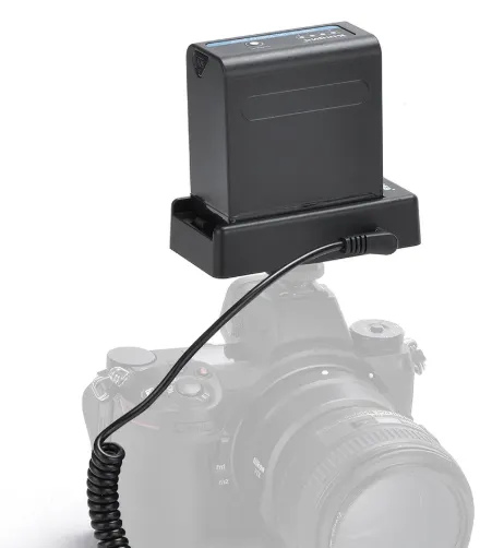 Комплект: Адаптер питания Kingma DR-LPE8 + Аккумуляторная площадка BM-F980D NP-F + Аккумулятор NP-F980D DR-LPE8-PB Kit