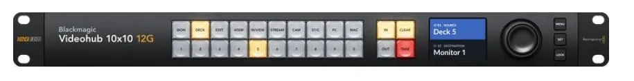 Коммутатор Blackmagic Videohub 10x10 12G Zero-Latency Video Router