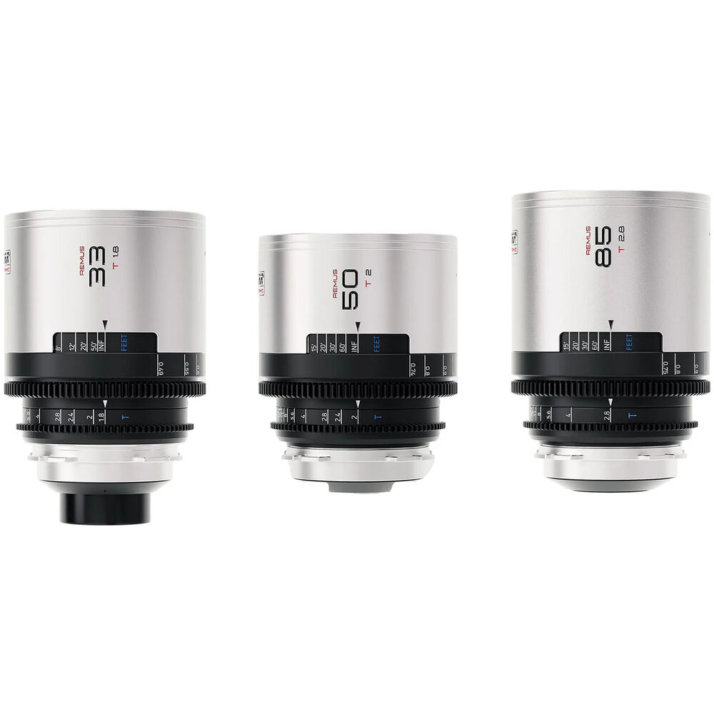 Комплект объективов BLAZAR LENS Remus 33/50/85 мм 1.5x Full-Frame Anamorphic Arri PL