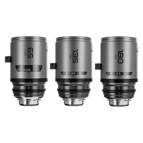 Комплект объективов DZOFilm PAVO Macro Set 65/180 мм T2.8 + 135 мм T2.5 (PL & EF ) Нейтральное покрытие
