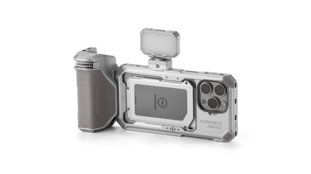 Комплект Tilta TK-IP15-PMB Khronos для iPhone 15 Pro Max базовый с аккумулятором (Титатновый белый)