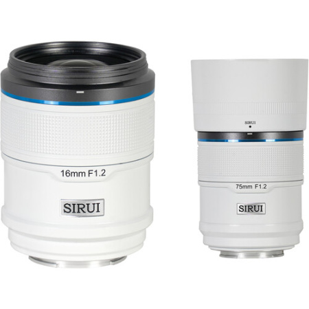Комплект объективов Sirui Sniper 16/75 мм F/1.2 (Fujifilm X Mount, Белый)