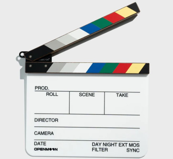 Кинохлопушка OPENMOON Walnut Film Clapperboard Slate Large 29.5 x 24 см (Левосторонняя OCJB05-E)