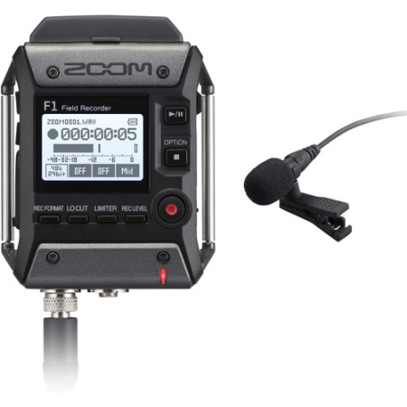 Комплект Zoom ZF1LP рекордер F1 и петличный микрофон LMF-1