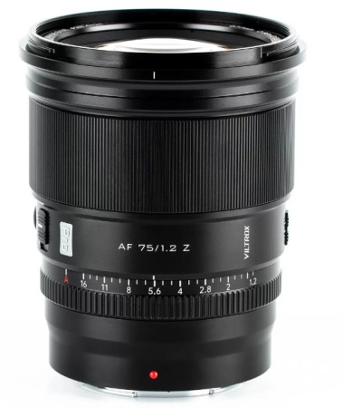 Объектив Viltrox PRO Series AF 75mm f/1.2 с диафрагмой APS-C (Z-Mount)