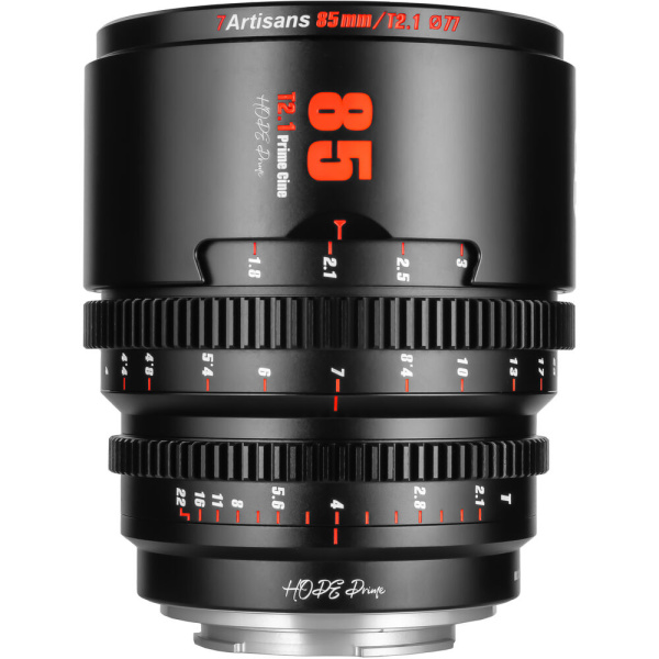 Объектив 7Artisans Hope S35 Cine Lens FUJIFILM X Mount (85 мм T2.1 85T21B-X, Черный)