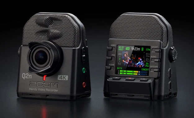 Крупный план камеры Zoom Q2n-4K