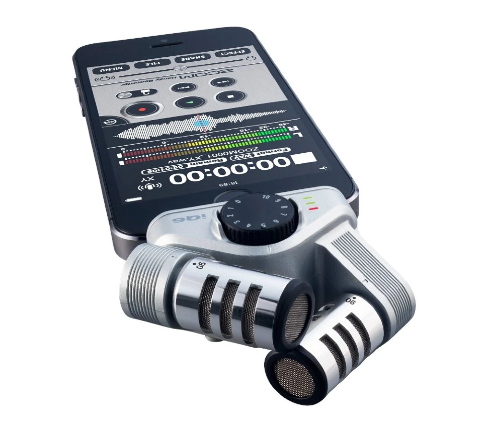Вид снизу микрофона Zoom iQ6