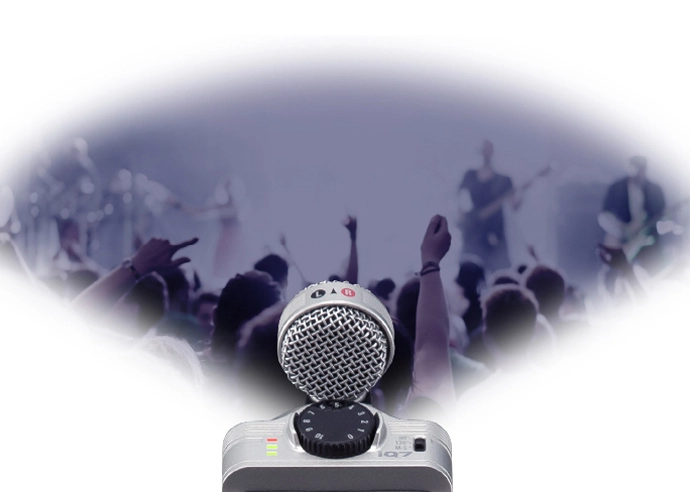 Применение микрофона Zoom iQ7