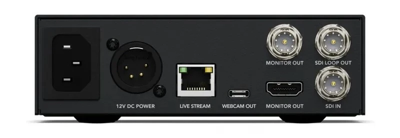 Вид сзади энкодера Blackmagic Streaming Encoder HD