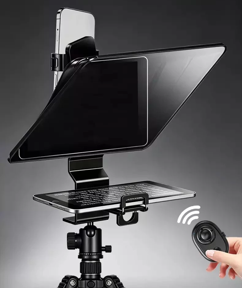 Крупный план телесуфлера 12.9" LensGo TC12P для iPhone / iPad / Android