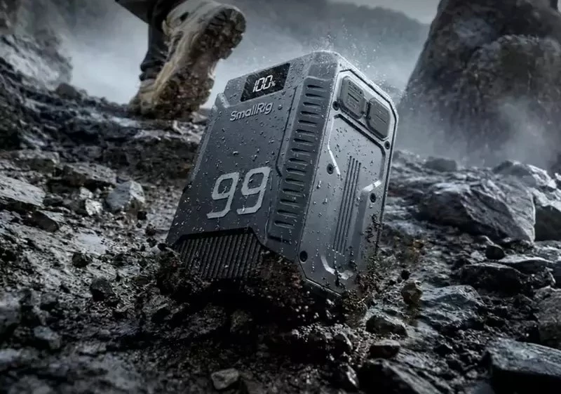 Крупный план аккумулятора V-Mount SmallRig 5864 Triple-Proof T99