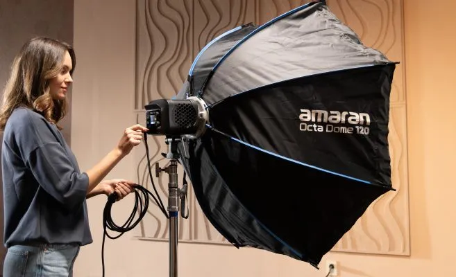 Моноблок Amaran Halo 300x подключается одним кабелем