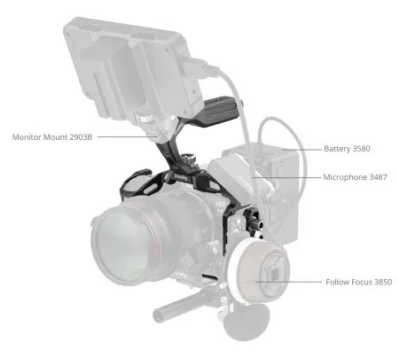 Применение клетки SmallRig 6652 "Black Mamba" Cage Kit для Canon EOS R6 Mark II