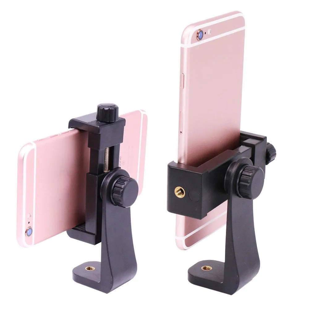 смартфон на держателе в вертикальной и горизонтальной ориентациях