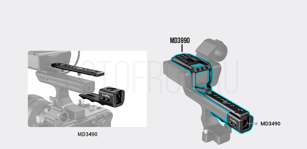 УДЛИНИТЕЛЬ ДЛЯ РУЧКИ SMALLRIG MD3490 SONY FX3